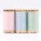 30wt Organic Pima Cotton Thread Trio Set 3ct Baby Pastels 300 Yards Spools